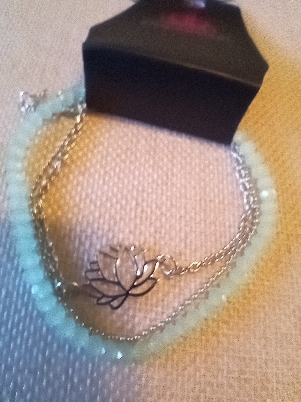 paparazzi Mint Beaded Lotus Layered Necklace